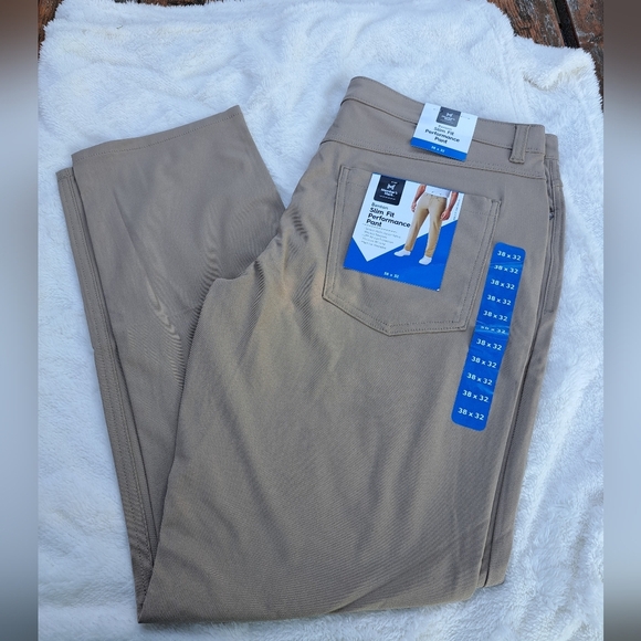 Member's Mark Slim Fit Men's Benton Performance Pant Size 38×32 - Picture 2 of 6